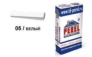 Цветной кладочный раствор PEREL NL 5105 белый зимний, 50 кг